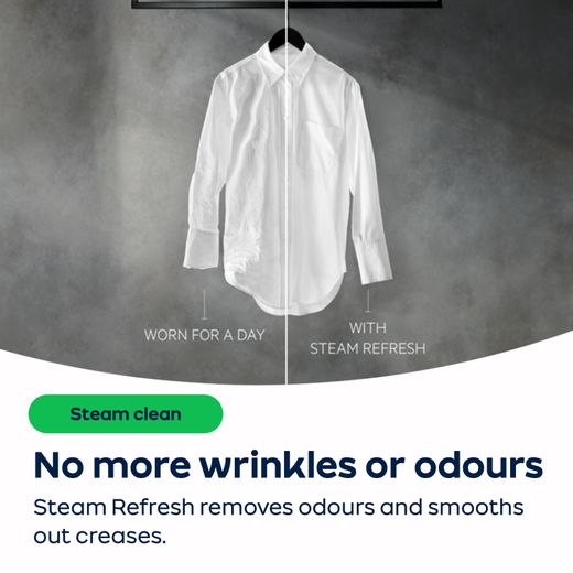 AEG ProSteam® Technology 9Kg / 6Kg Washer Dryer - White - AO Annotation - Steam Refresh